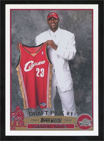 2003 Topps #221 Lebron James RC