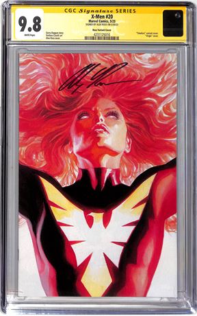 X-Men #20 Marvel CGC 9.8 Signed by Alex Ross Timeless VARIANT Virgin Cover