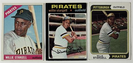 1966-1974 Topps Willie Stargell Lot (3) READ