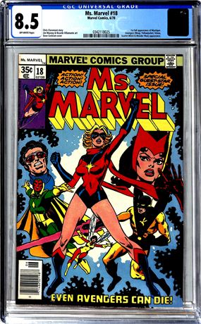 Ms. Marvel #18 (1978) CGC 8.5 1st Appearance of Mystique