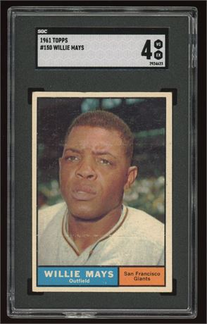 1961 Topps #150 Willie Mays SGC 4 VGEX