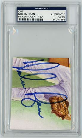 Nolan Ryan Cut Auto PSA/DNA Certified Authentic Auto