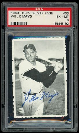 1969 Topps Deckle Edge #33 Willie Mays PSA 6