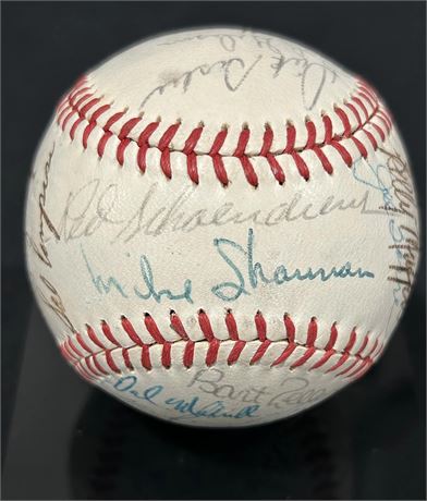 1970 St. Louis Cardinals Team Signed Ball JSA Cert (Mike Shannon Collection)