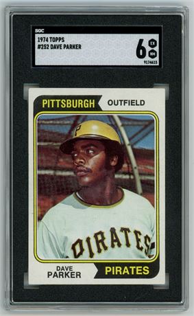 1974 Topps #252 Dave Parker RC SGC 6 EXMT