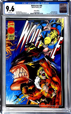 Wolverine #90 (1995) CGC 9.6 Wraparound Cover Deluxe Edition