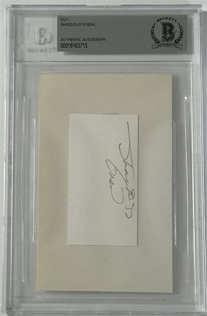 Shaquille O'Neal Cut Auto BGS Authentic