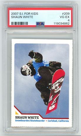 2007 SI For Kids #209 Shaun White RC PSA 4 VGEX