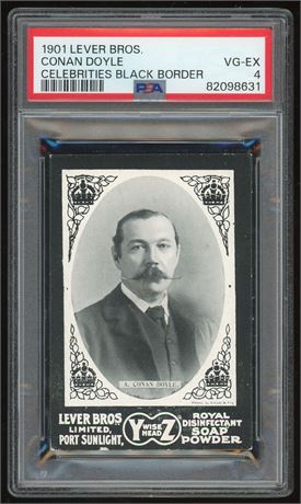 1901 Lever Brothers Conan Doyle Celebrities Black Border PSA 4 VGEX