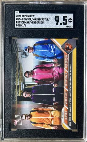 2023 Topps Now #656 Cowser/Mountcastle/Rutschman/Henderson Gold 1/1 SGC 9.5