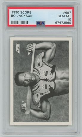 1990 Score #697 Bo Jackson PSA 10 GEM MINT