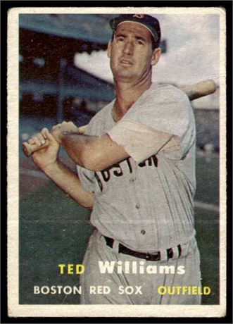 1957 Topps #1 Ted Williams ~GOOD (Creases)
