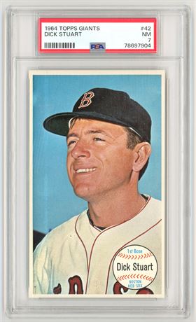 1964 Topps Giants #42 Dick Stuart PSA 7 NM