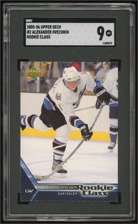 2005 Upper Deck #2 Alexander Ovechkin Rookie Class SGC 9 MINT