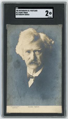 The Rotograph CO Postcard B13 Mark Twain Rotograph Series SGC 2 GOOD READ