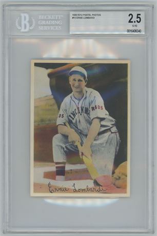 1936 R312 Pastel Photos #15 Ernie Lombardi BVG 2.5 GOOD+ Total BVG Pop of 2