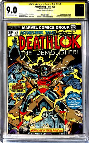 Astonishing Tales #25 Signed by George Perez CGC 9.0 1st Deathlok