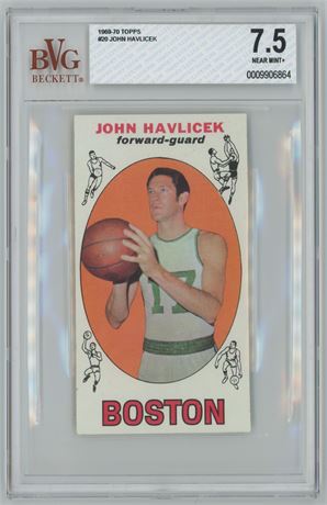 1969 Topps #20 John Havlicek RC BVG 7.5 NM+