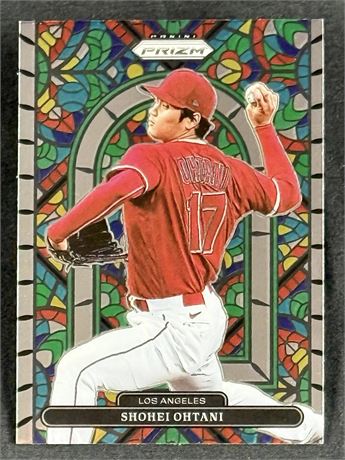 2022 Panini Prizm Shohei Ohtani Stained Glass See Pictures