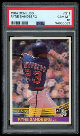 1984 Donruss Ryne Sandberg #311 PSA 10 GEM MINT