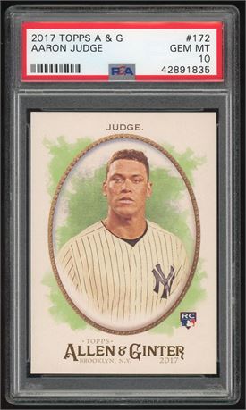 2017 Topps Allen & Ginter #172 Aaron Judge RC PSA 10 GEM MINT