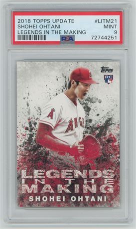 2018 Topps Update Shohei Ohtani RC Legends in the Making PSA 9 MINT