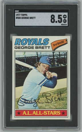 1977 Topps #580 George Brett SGC 8.5 NMMT+