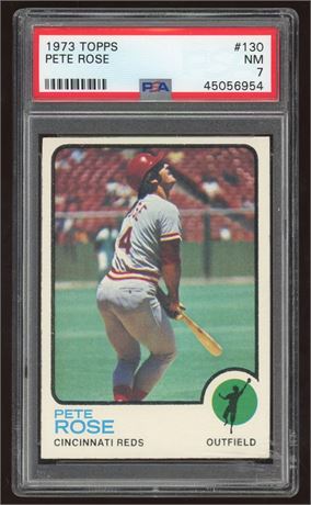1973 Topps #130 Pete Rose PSA 7 NM