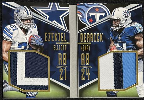 2016 Playbook Football Face 2 Face #2 Ezekiel Elliot RC / Derrick Henry 23/25