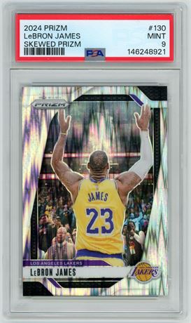 2024 Panini Prizm #130 LeBron James Skewed Prizm PSA 9 MINT