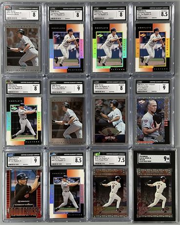 1997 & 1998 Cal Ripken Jr CGC & SGC Graded Lot (12) w/ Inserts