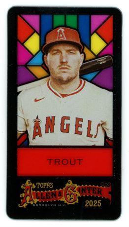 2025 Topps Allen & Ginter Mike Trout Stained Glass Mini SSP