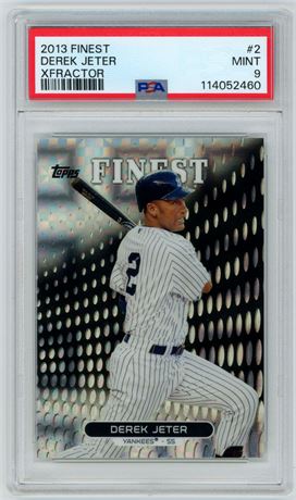 2013 Finest #2 Derek Jeter XFractor PSA 9 MINT
