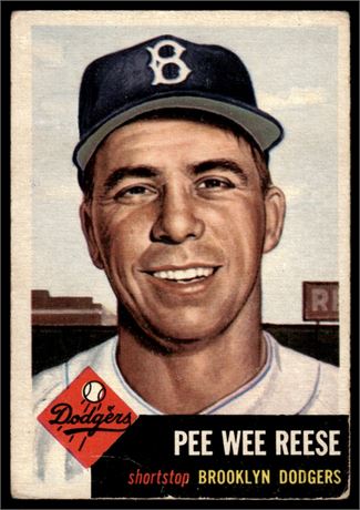 1953 Topps #76 Pee Wee Reese Low Grade