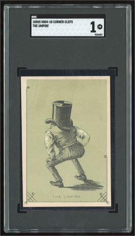 1880s H804-10 Corner Clefs The Umpire SGC 1 POOR
