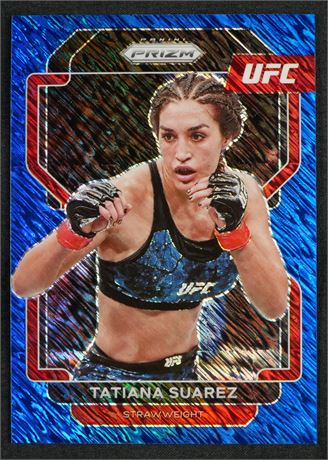 2022 Panini Prizm UFC FOTL 2/7 Tatiana Suarez Blue Shimmer Prizms