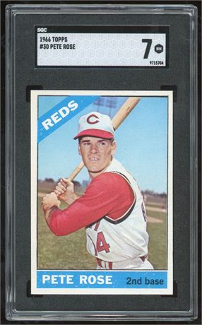1966 Topps #30 Pete Rose SGC 7 NM