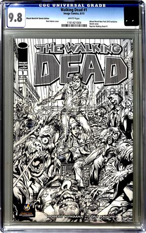 Walking Dead #1 (2013) CGC 9.8 Reprints Walking Dead #1 Sketch Cover
