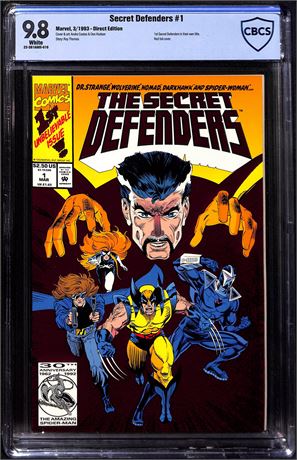 Secret Defenders #1 CBCS 9.8 (1993) Red Foil Cover