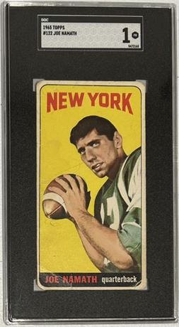 1965 Topps #122 Joe Namath RC SGC 1 POOR