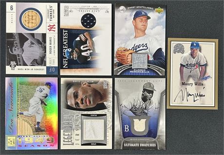 2000-2007 Multisport Star Patch/Relic Lot (7) w/ #d Sayers, Jackie Robinson Nice