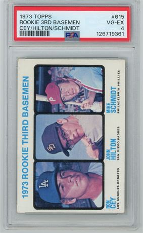 1973 Topps #615 Mike Schmidt HI# RC PSA 4 VGEX