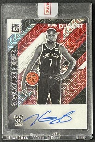 2019 Donruss Optic Signature Series Red Choice Prizm Kevin Durant Auto