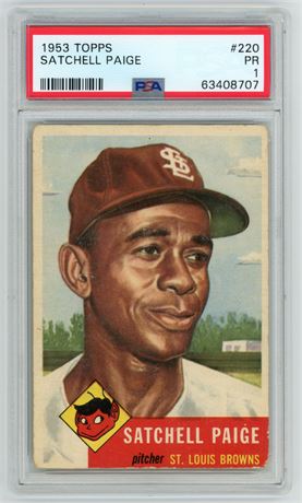 1953 Topps #220 Satchell Paige PSA 1 POOR