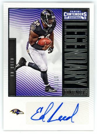 2016 Panini Contenders #12 Ed Reed 10/10 Legendary Auto