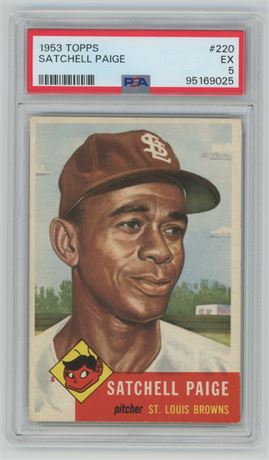 1953 Topps #220 Satchell Paige PSA 5 EX