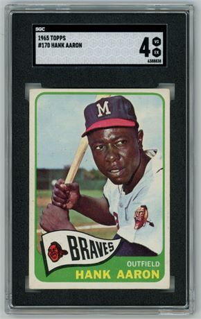 1965 Topps #170 Hank Aaron SGC 4 VGEX
