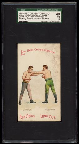1893 N266 Red Cross Tobacco Dawson/Needham Boxing Positions And Boxer SGC 3