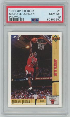1991 Upper Deck #1 Michael Jordan Promos PSA 10 GEM MINT