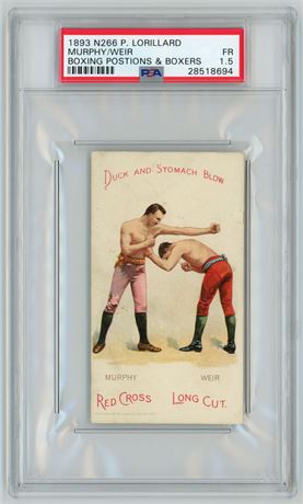 1893 N266 P Lorillard Murphy/Weir Boxing Positions & Boxers PSA 1.5 FAIR